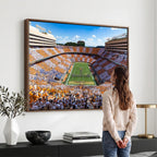 Tennessee Neyland Stadium Wall Art, Sports Arena Canvas, Framed and Ready to Hang