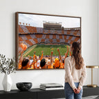 Tennessee Neyland Stadium Wall Art, Sports Arena Canvas, Home Bar Wall Decor