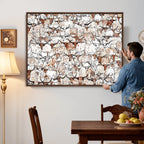 Abstract Longhorn Herd Wall Art Canvas Print