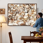Farmhouse Bighorn Sheep Wall Art Canvas Print