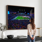 Ole Miss Rebels Vaught Hemingway Stadium Wall Art Canvas Print