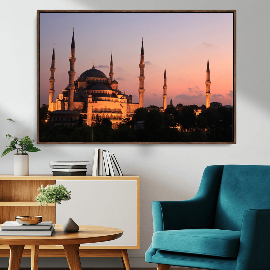 Wall Art Turkey Istanbul Skyline Canvas Print