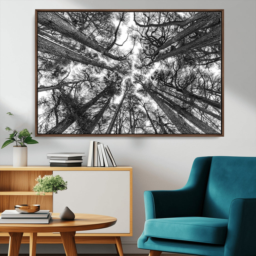Trees Contemporary Art Canvas Print