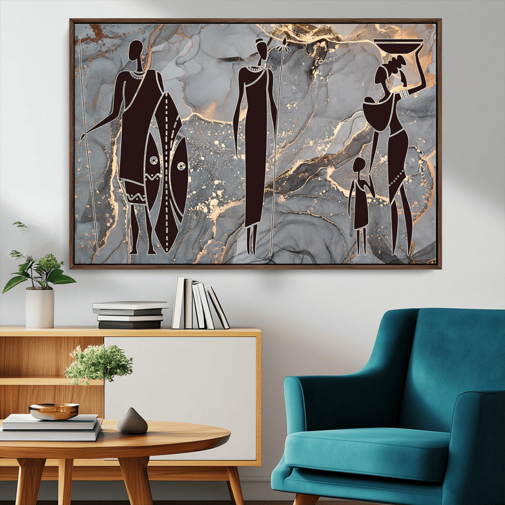 African American Wall Art | Elegant African Women Canvas Print