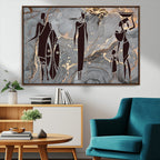 African American Wall Art | Elegant African Women Canvas Print