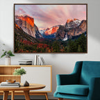 Yosemite Half Dome Wall Art Canvas Print El Capitan
