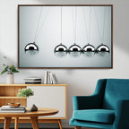 Newton's Cradle Wall Art Canvas Print | Framed Newton Cradle Wall Art