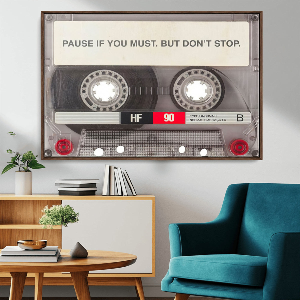 Music Cassette Iconic Wall Art Canvas Print