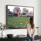 New York Mets Baseball Team Print, Citi Field Baseball Stadium Wall Art
