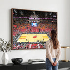 Miami Heat Basketball Team Print Wall Art, Kaseya Center