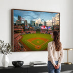 St. Louis Cardinals Baseball Team Print, Busch Stadium Wall Art, Framed and Ready to Hang