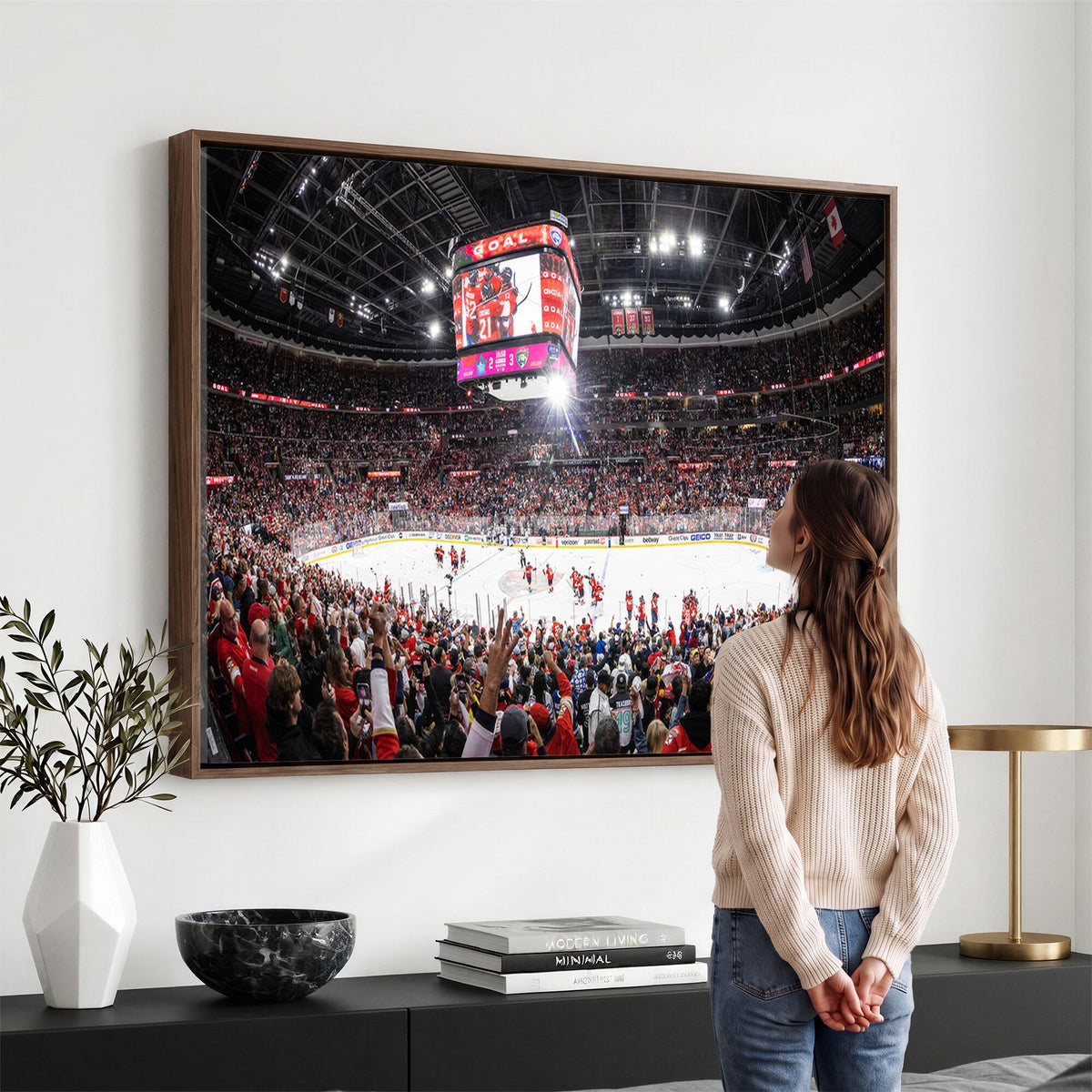 Amerant Bank Arena Wall Art Canvas Print, Hockey Arena