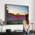 NC State Wolfpack Football Team Print Wall Art, Raleigh