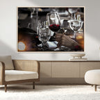 Red Wine and Glass Canvas Print