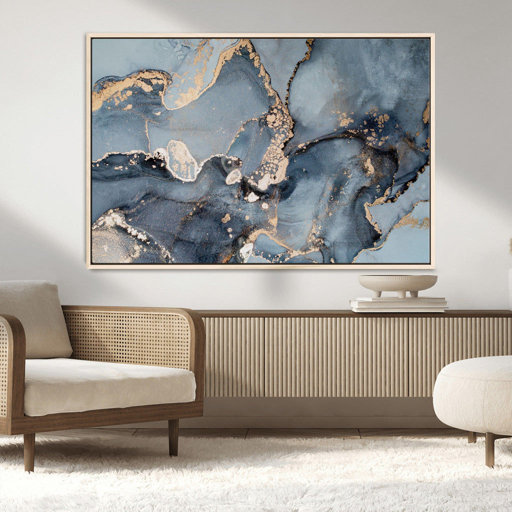 Multipanel Marble Fluid Effect Wall Art Abstract Canvas Wall Art Print