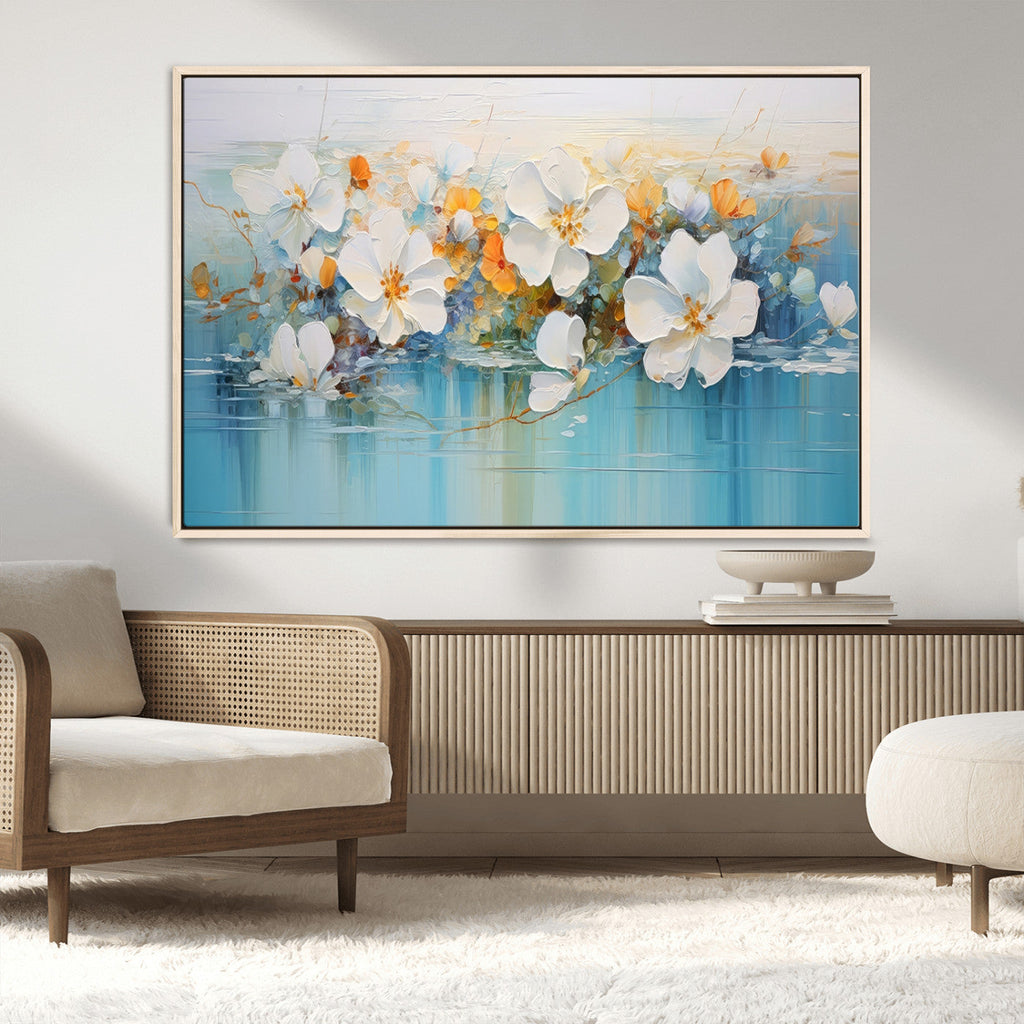Abstract Flower Wall Art Canvas Print