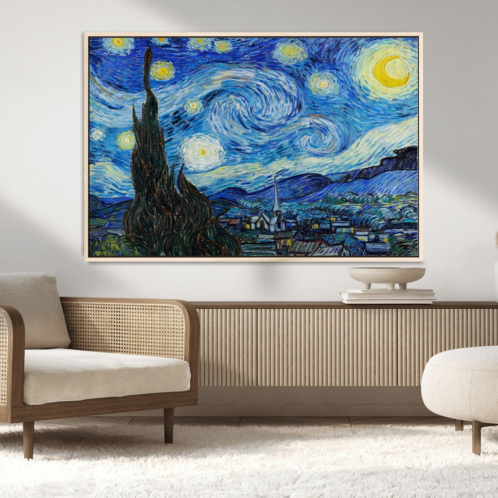 Vincent Van Gogh The Starry Night Abstract Wall Art Canvas Print