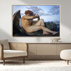 Fallen Angel Wall Art Canvas Print, Alexandre Cabanel Classic Art Reproduction