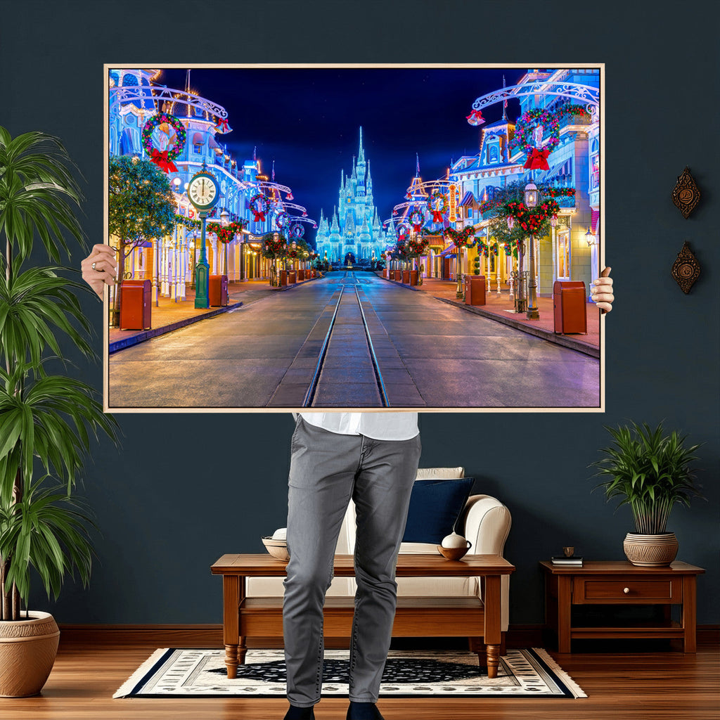 Disney Castle Wall Art | Large Magic Kingdom Canvas Artwork