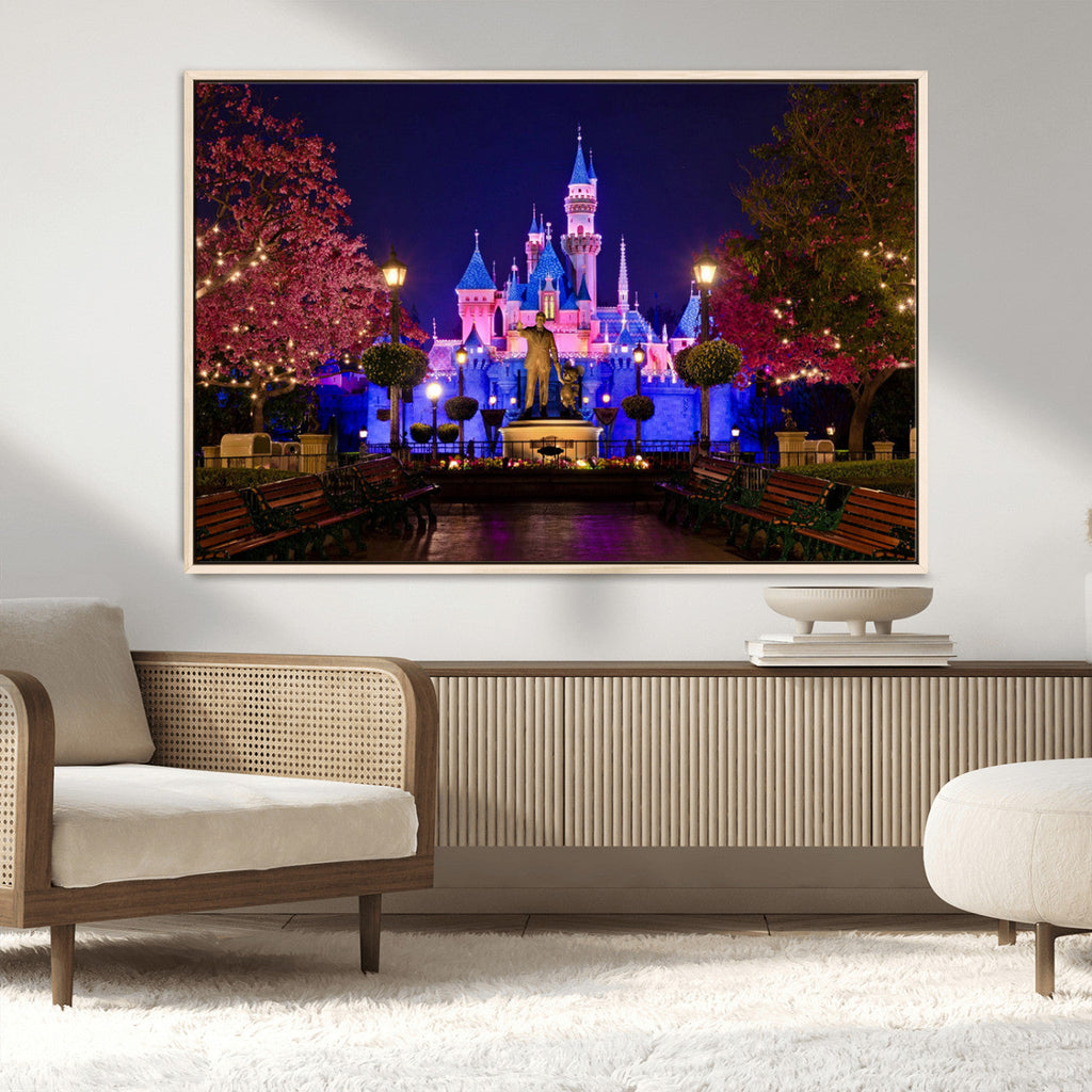 Disney Castle Wall Art | Framed Magic Kingdom Canvas