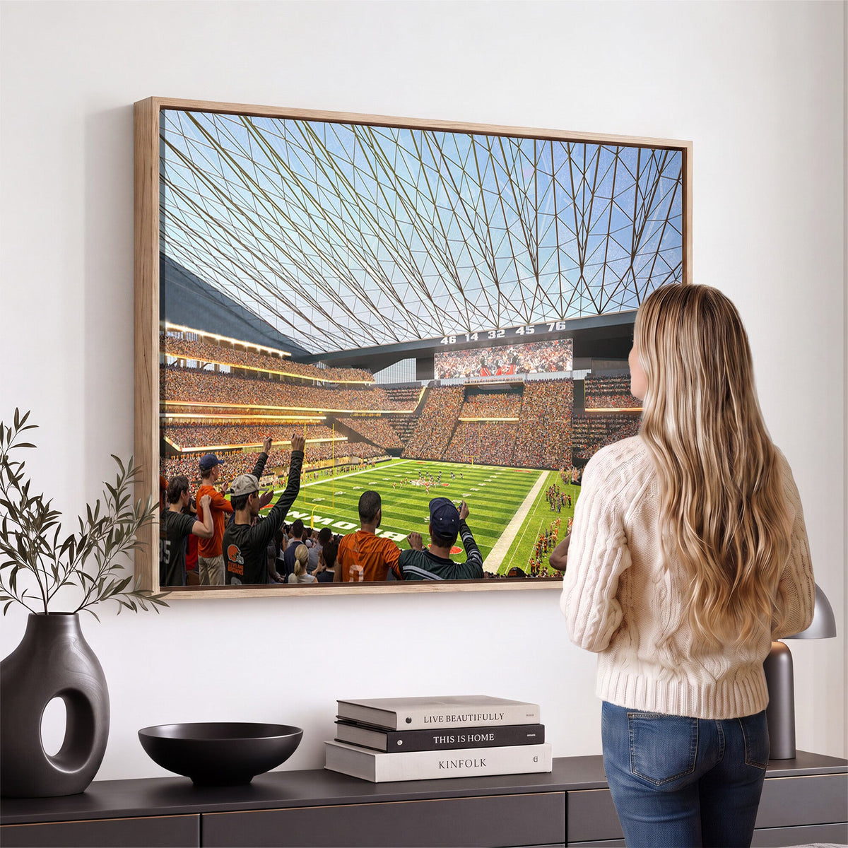 Cleveland Browns Stadium Wall Art Canvas Print