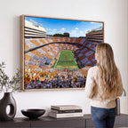 Tennessee Neyland Stadium Wall Art, Sports Arena Canvas, Framed and Ready to Hang