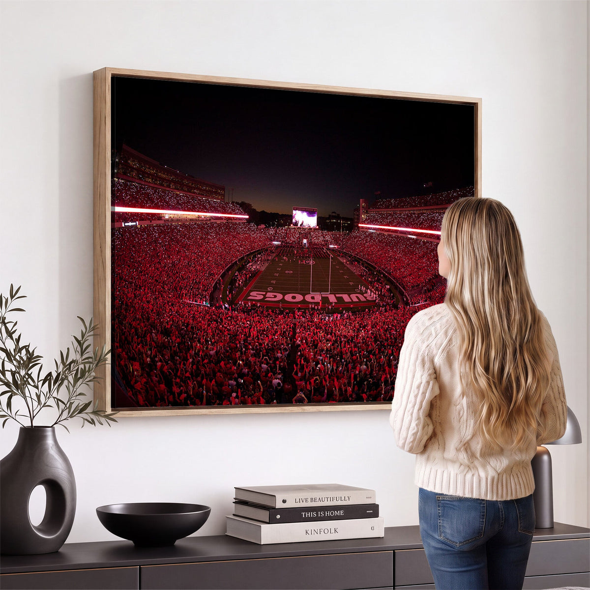 Dooley Stadium Wall Art, Sports Arena Canvas Print, Dooley Field Sanford Stadium