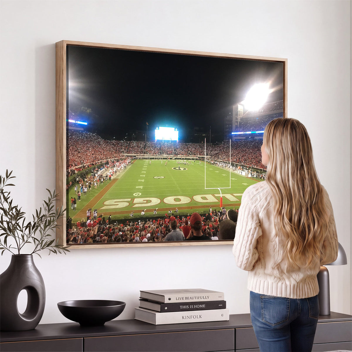 Dooley Stadium Wall Art, Sports Arena Panoramic Canvas
