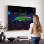Ole Miss Rebels Vaught Hemingway Stadium Wall Art Canvas Print