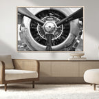 Vintage Airplane Wall Art Canvas Print