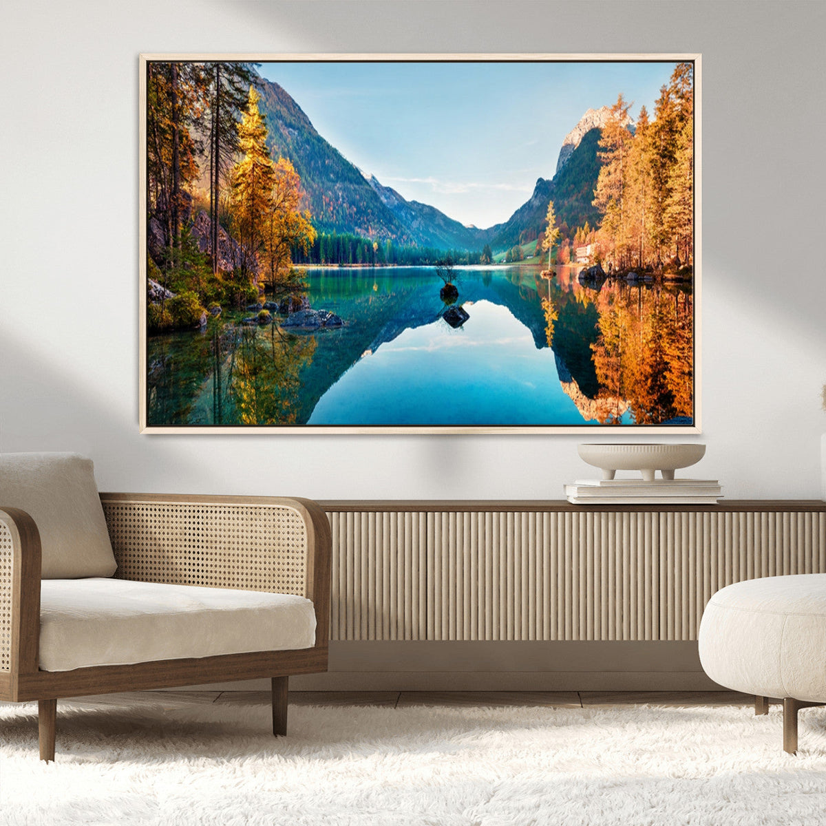Fantastic Autumn Panorama Wall Art Canvas Print