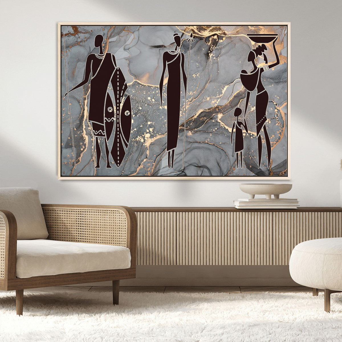 African American Wall Art | Elegant African Women Canvas Print