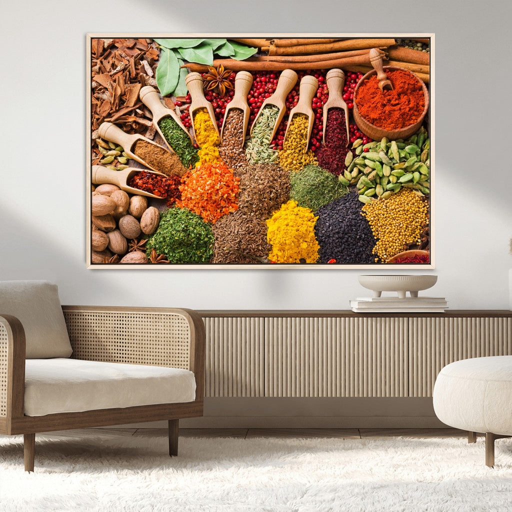 Spices Kitchen Wall Art Canvas Print