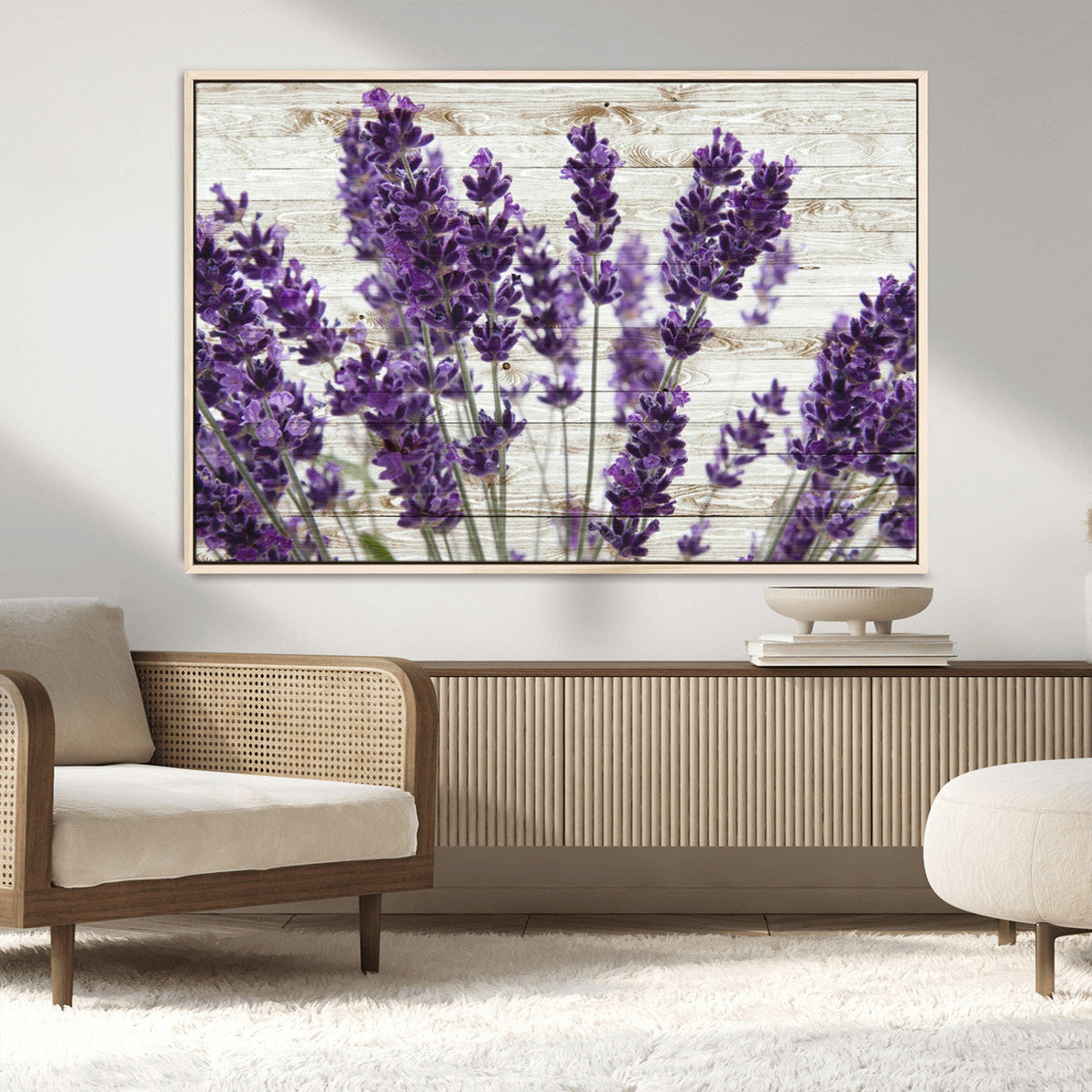 Lavender Herb Wall Art Canvas Print