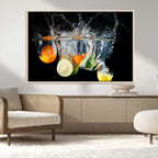Kitchen Wall Art, Kitchen Fruits Art Canvas Print