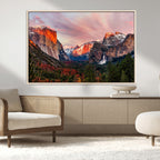 Yosemite Half Dome Wall Art Canvas Print El Capitan
