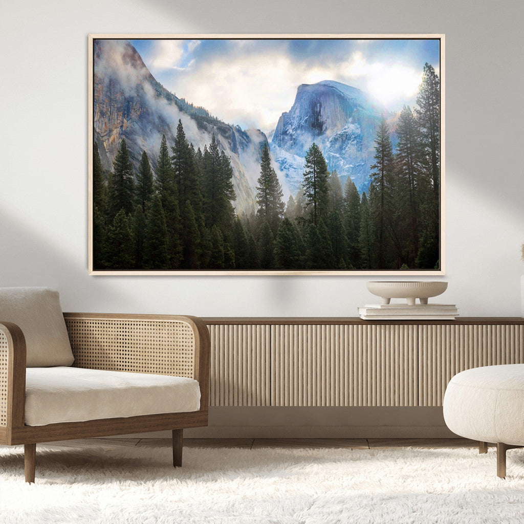 Half Dome Yosemite California Wall Art Canvas Print El Capitan