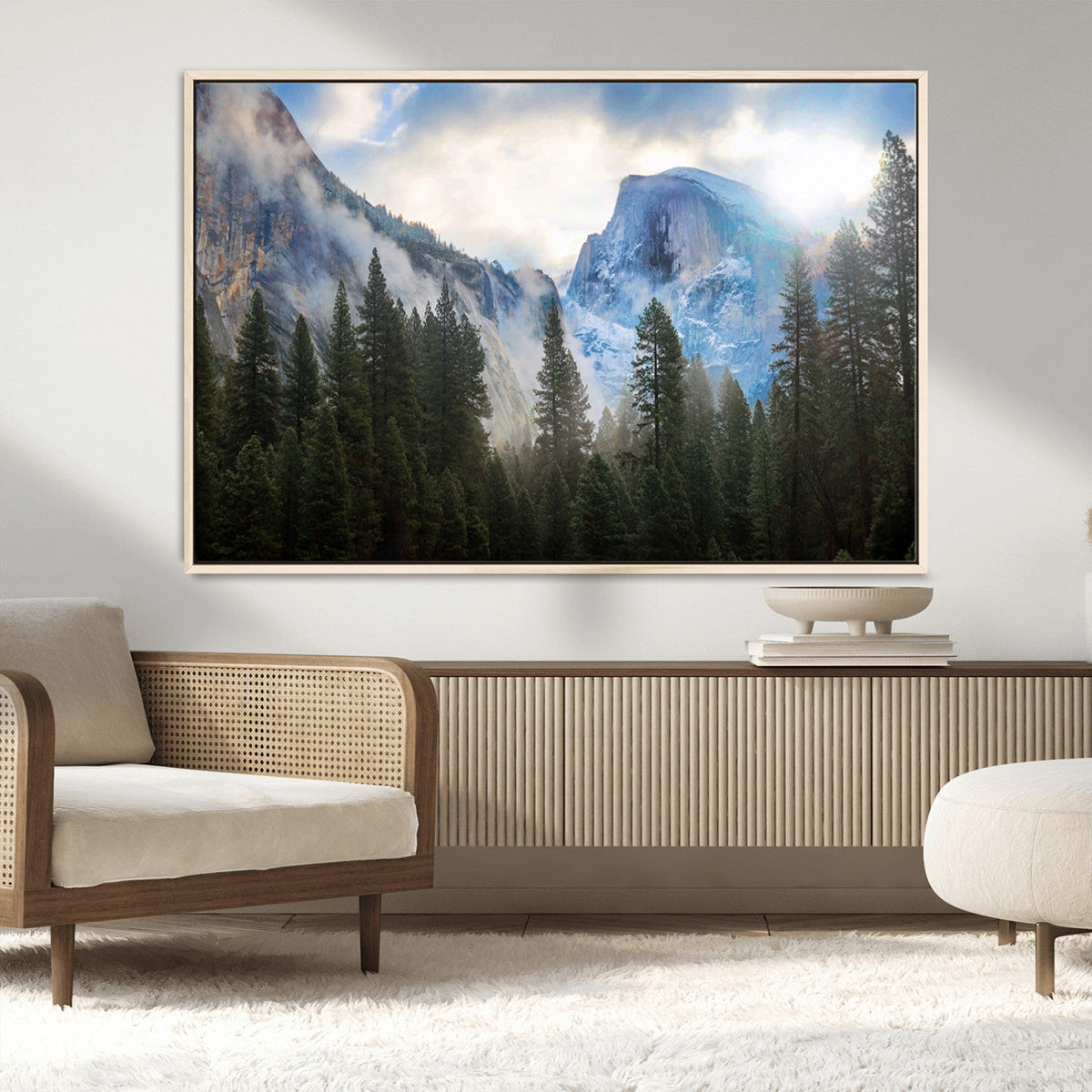 Half Dome Yosemite California Wall Art Canvas Print El Capitan