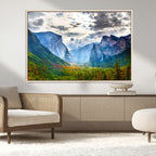 Yosemite Park Half Dome 3 Panel Canvas Print | Large Giclée Landscape Wall Art