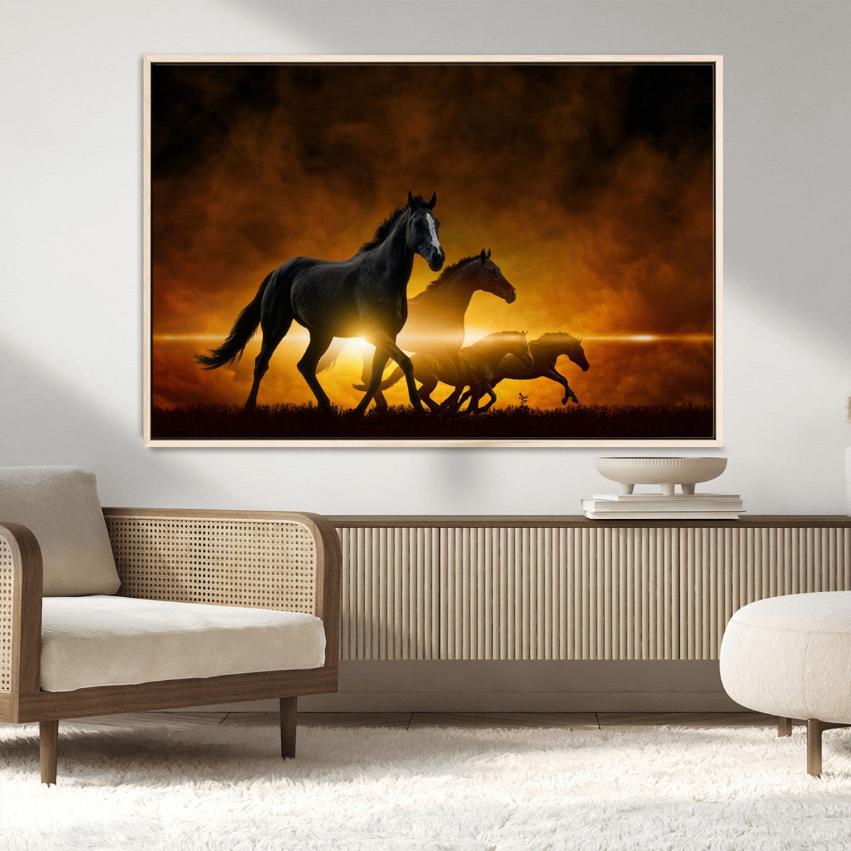 Horse Wall Art Canvas Print, Multi Panel Animal Canvas Print