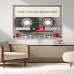 Music Cassette Iconic Wall Art Canvas Print