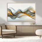 Abstract Wave Canvas Wall Art | Fluid Contemporary Elegance in Motion