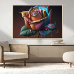 Abstract Rose Wall Art Canvas Print