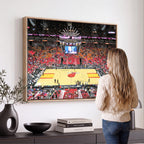 Miami Heat Basketball Team Print Wall Art, Kaseya Center