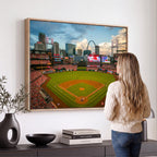 St. Louis Cardinals Baseball Team Print, Busch Stadium Wall Art, Framed and Ready to Hang