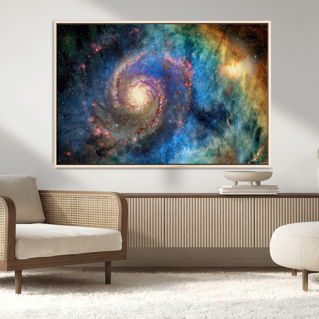 Spiral Galaxy Wall Art Canvas Print