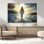 Jesus Walking on Water Wall Art | Canvas Print | Ready to Hang