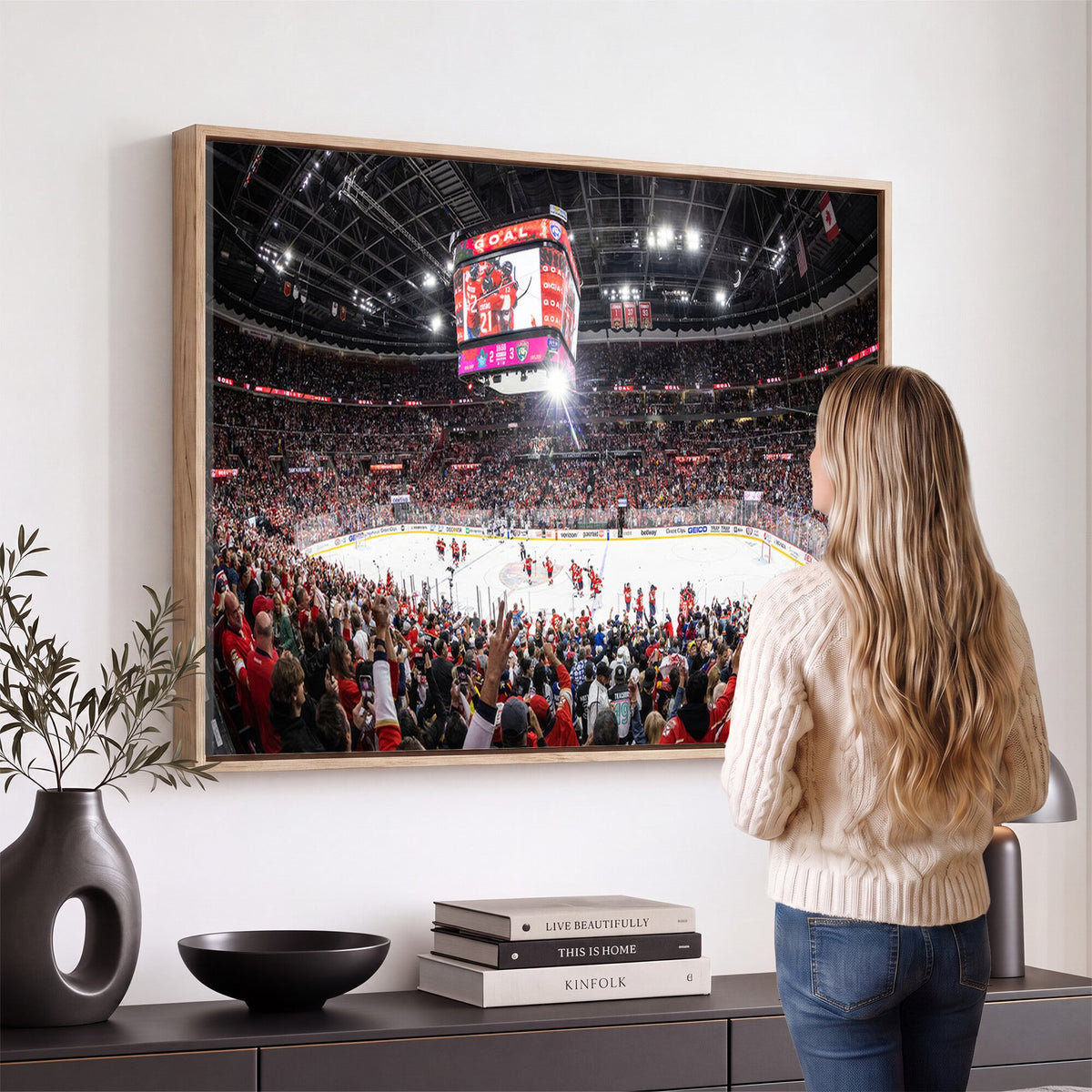 Amerant Bank Arena Wall Art Canvas Print, Hockey Arena