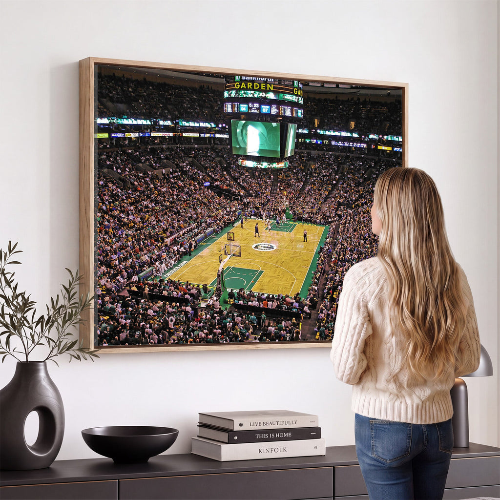 Celtics Game Versus The Timberwolves, Basketball Arena Wall Art