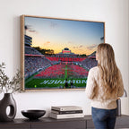 NC State Wolfpack Football Team Print Wall Art, Raleigh